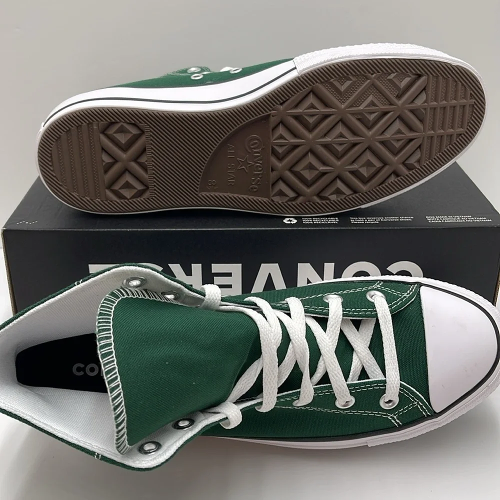 Converse Men’s CTAS LIFT HI
MIDNIGHT CLOVER/WHITE/BLACK A09987C Platforms Sneakr - Picture 6 of 16